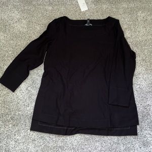 NWT Black Eileen fisher top